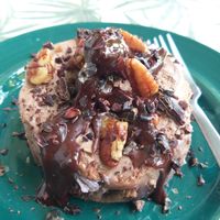 Cheese cake vegano 😳 at Coco Calala in Leon