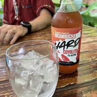 A very yummy hard kombucha!  at Coco Calala in Leon