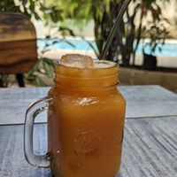 Papaya juice at Coco Calala in Leon