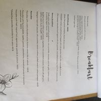 Breakfast menu at Coco Calala in Leon