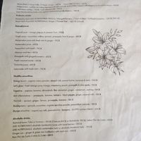 Drinks menu at Coco Calala in Leon