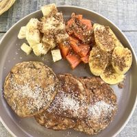 I’m not even the biggest fan of pan cakes but these were SO GOOD!!  at Coco Calala in Leon