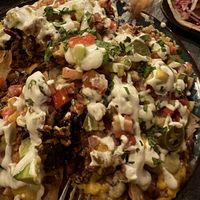Vegan nachos MASSIVE  at Coco Calala in Leon