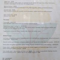 Menu April 2025 at Coco Calala in Leon