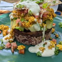 Nica breakfast at Coco Calala in Leon