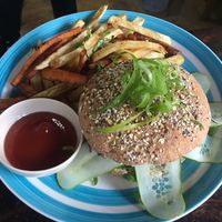 Vegan Burger! at Coco Calala in Leon