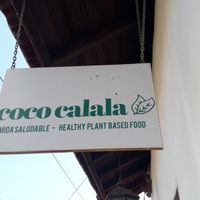 Entrance sign at Coco Calala in Leon