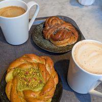 Pistachio and cardamom cakes at Gateau in Stockholm