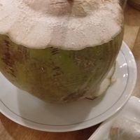 Coconut water at Tevy's Place in Siem Reap