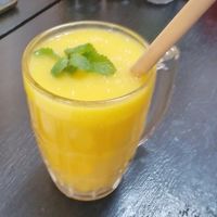 Mango shake at Tevy's Place in Siem Reap