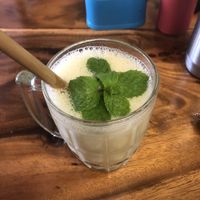 Banana smoothie no sugar no milk  at Tevy's Place in Siem Reap