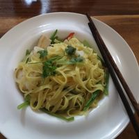 fried noodles with vegetable and tofu :) at Tevy's Place in Siem Reap