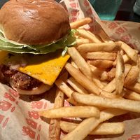 Veggie burger with vegan cheese   at Burgatory in Homestead