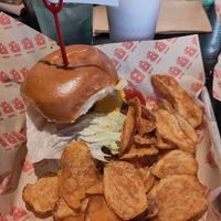 Impossible burger with vegan cheese at Burgatory in Homestead