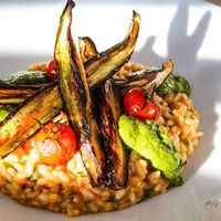 Vegan Risotto with Eggplant and Tomato at Sichtwerk in Eimeldingen