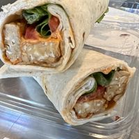 Spicy tempeh wrap  at Mata G's Vegetarian Kitchen in Albuquerque