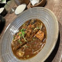 Eggplant tofu curry.  at Green Bamboo in Nelson