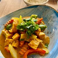 Curry dish  at Green Bamboo in Nelson