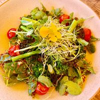 Grilled veggie salad  at Alberta's in Mapua