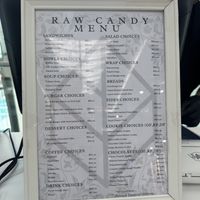 Fully vegan menu   at Raw Candy in Manama