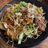 Stir fried noodles with tofu and veg  #Veganuary at Sushi Soldier Eightgrains  in Christchurch