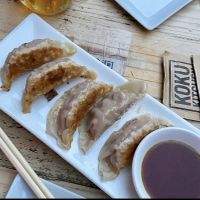 Gyozas at Koku Kitchen in Barcelona