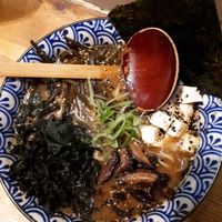 Spicy veg ramen at Koku Kitchen in Barcelona