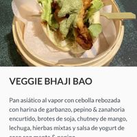 The only dish listed as vegan. at Koku Kitchen in Barcelona