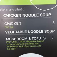 Options  at Local Pho in Houston