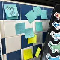 “Gift certificate “ wall at Pip's Dock Street Dogs in Annapolis