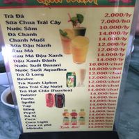 Drinks at Phuong Tinh in Ho Chi Minh City