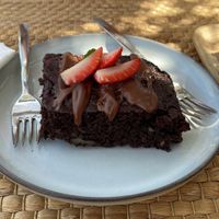Brownie 4,50€  at Balance Cafe in Portimao