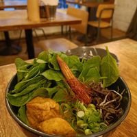 Vegan spicy miso ramen at Hinata Ramen in Amsterdam