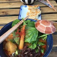Vegan spicy ramen at Hinata Ramen in Amsterdam