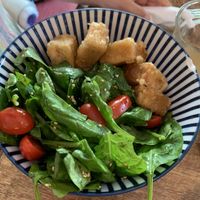 Vegan tofu with rice  at Hinata Ramen in Amsterdam