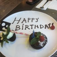 Special birthday dessert!  at Integra in Constanta