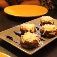 Stuffed mushrooms   at Kong - Food Made With Compassion in Lisbon