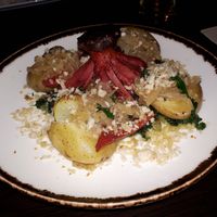 Happy octopus at Kong - Food Made With Compassion in Lisbon