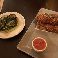 Starters - the bruschetta was INCREDIBLE!   at Kong - Food Made With Compassion in Lisbon