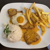 Seitan steak with special mustard sauce.   at Kong - Food Made With Compassion in Lisbon