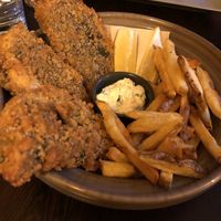 Fish and chips  at Kong - Food Made With Compassion in Lisbon