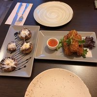 Croquettes and Roasted Mushrooms  at Kong - Food Made With Compassion in Lisbon