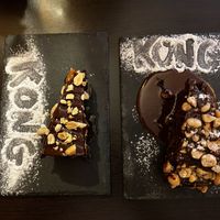 Snickers tart and Nutella cake  at Kong - Food Made With Compassion in Lisbon