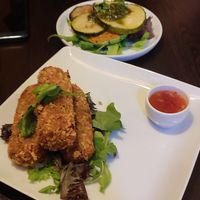 Crockets and brusheta at Kong - Food Made With Compassion in Lisbon