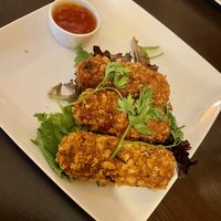 Croquettes with sweet chilli sauce   at Kong - Food Made With Compassion in Lisbon