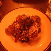 Happy octopus (sorry about the lighting lol) at Kong - Food Made With Compassion in Lisbon