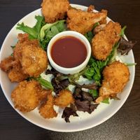 Cauliflower wings starter - 5/5.

Included in Lunch Menu (Starter + Dish of the Day + Dessert) for 12,90€. at Kong - Food Made With Compassion in Lisbon