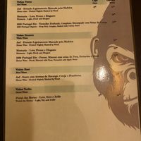 Drink menu  at Kong - Food Made With Compassion in Lisbon