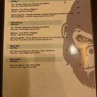 Drink menu  at Kong - Food Made With Compassion in Lisbon