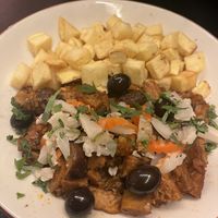 estofado de seitán con papitas fritas   at Kong - Food Made With Compassion in Lisbon